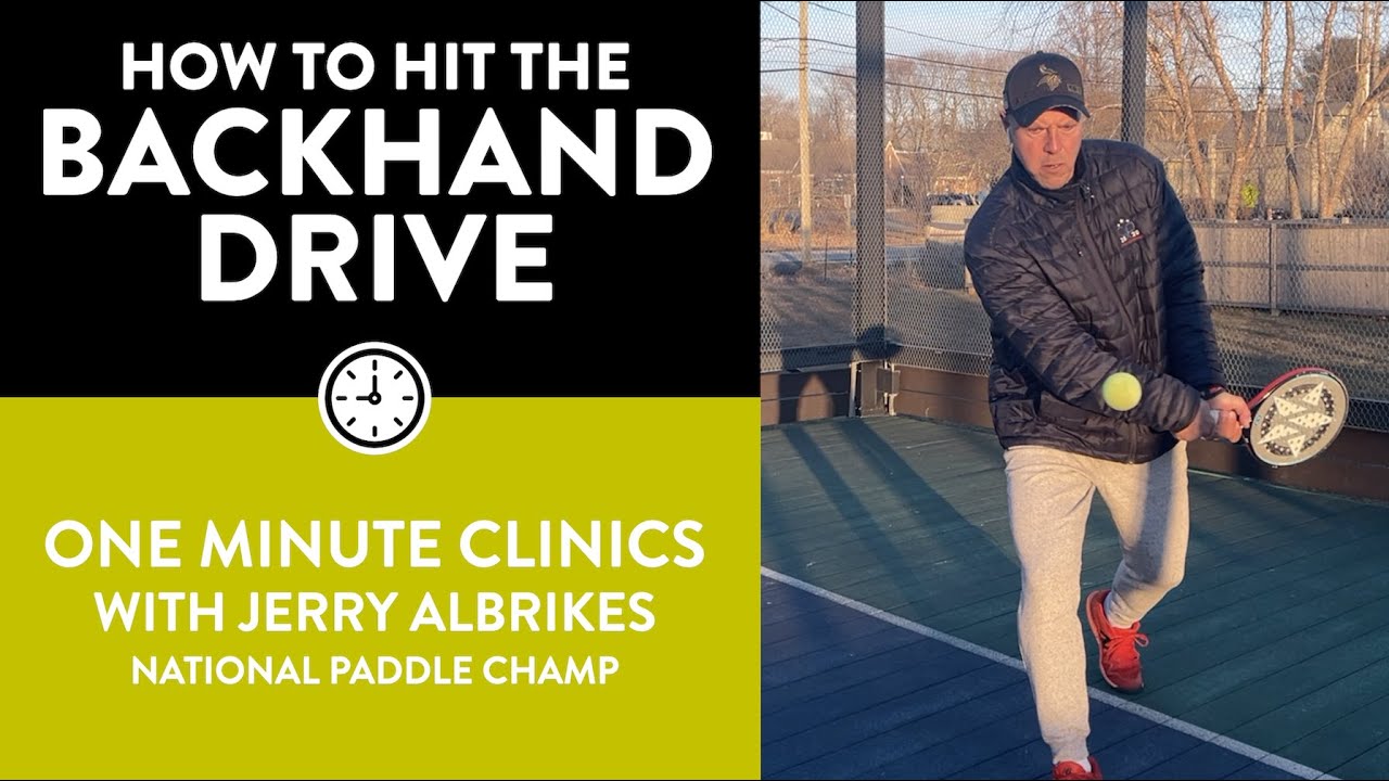One-Minute Paddle — How To Hit The Backhand Drive!