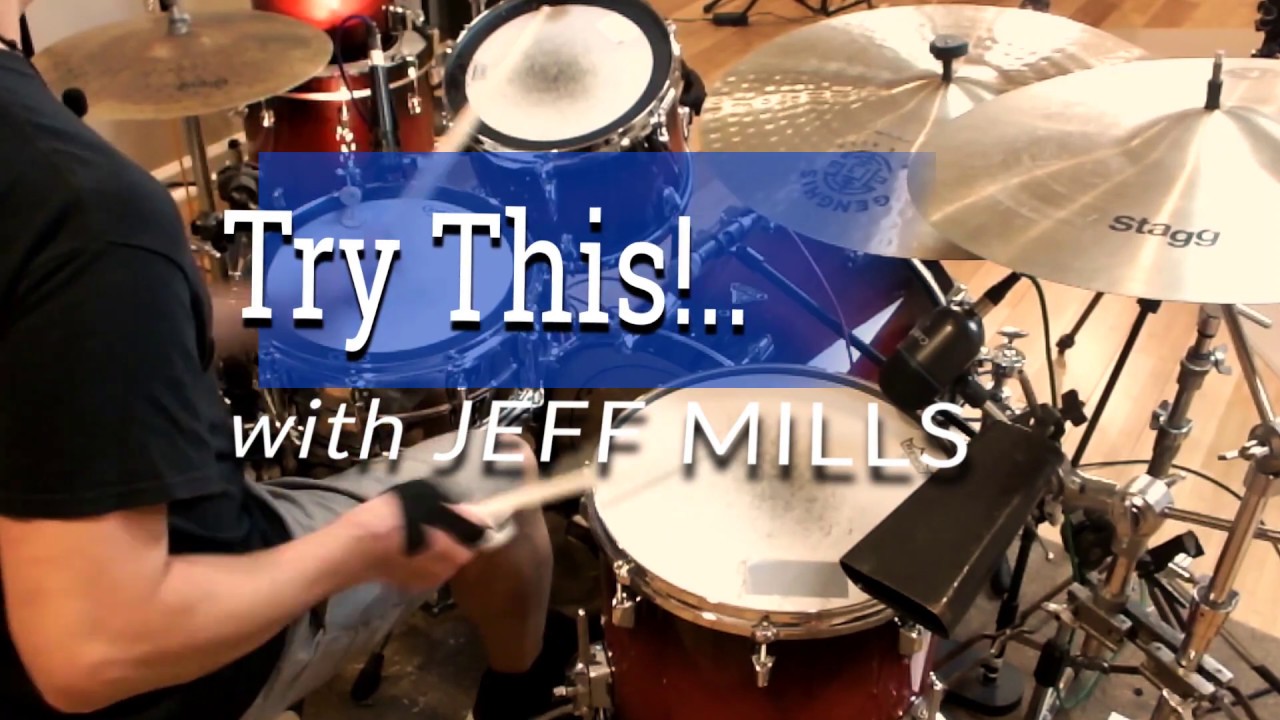 Killer Linear 3/5 Drum Fill and Groove- A lesson with Jeff Mills