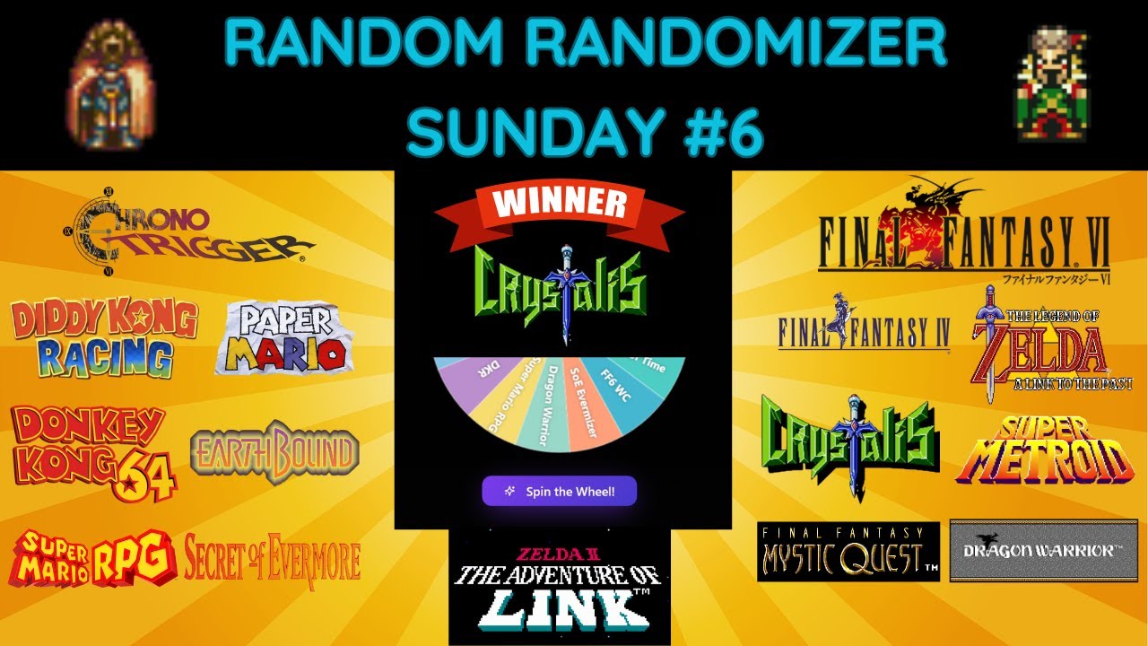 Random Randomizer Sunday - Crystalis is Victorious then More CTRando!