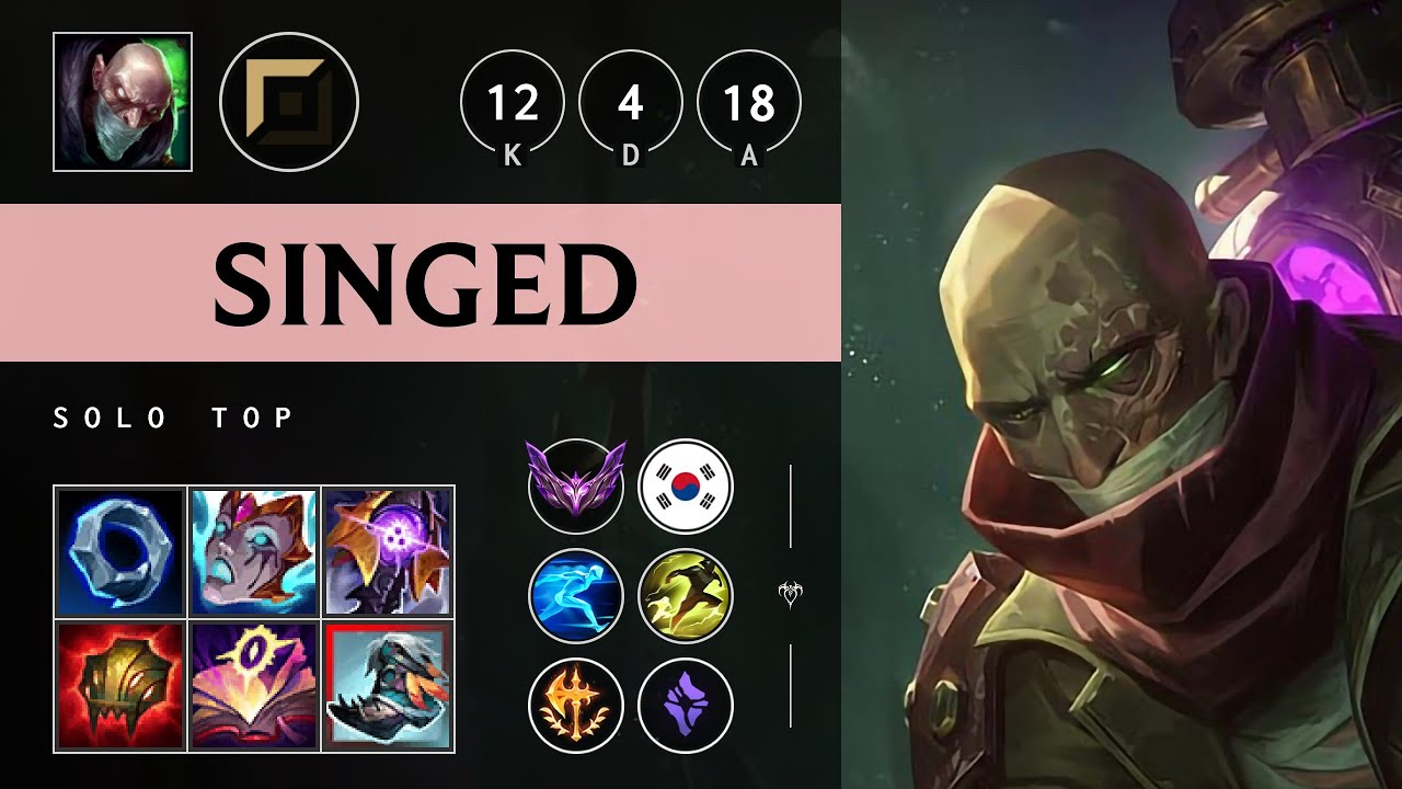Singed Top vs Cassiopeia - KR Master Patch 25.13