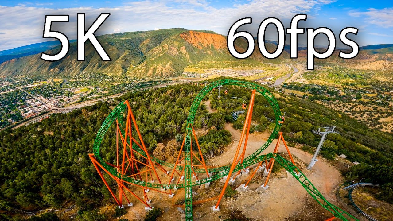 Defiance front seat on-ride 5K POV @60fps Glenwood Caverns Adventure Park