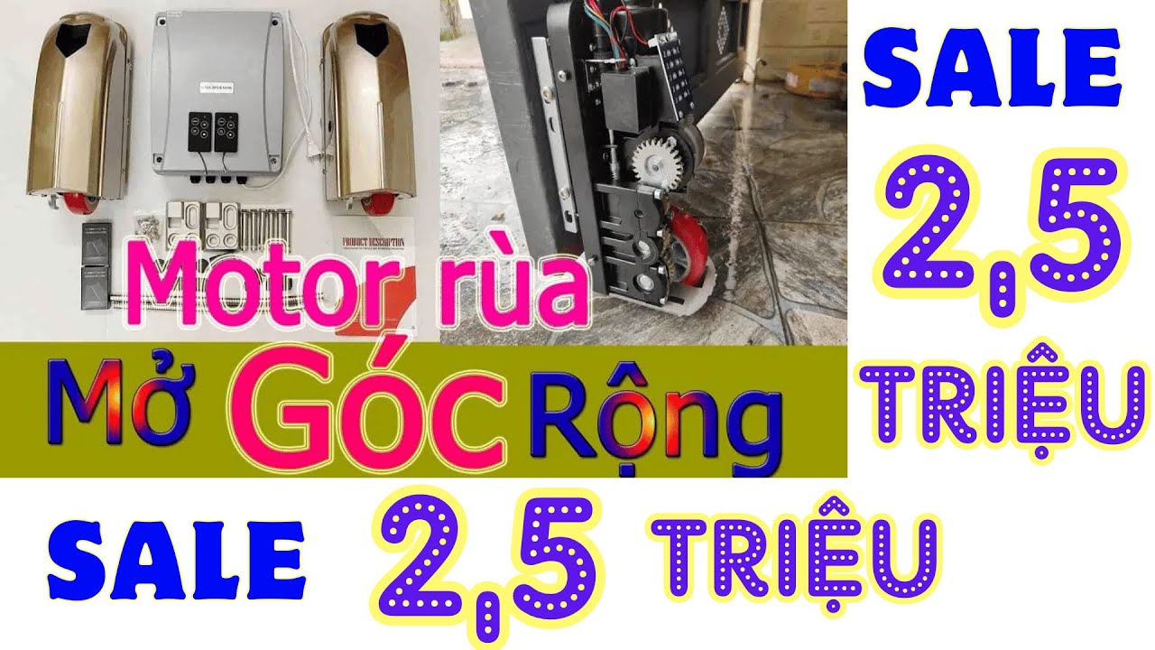 Lắp đặt mô tơ rùa từ A-Z, Dễ LẮp