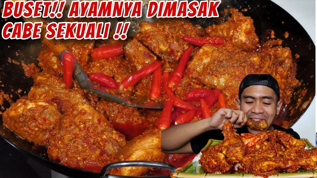 GILA! MAKAM AYAM MASAK CABE PEDAS DARI LOMBOK!