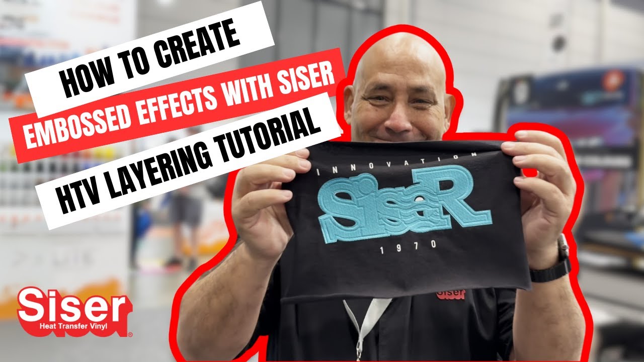 Create Embossed Effects with Siser HTV | Brick & Electric Tutorial