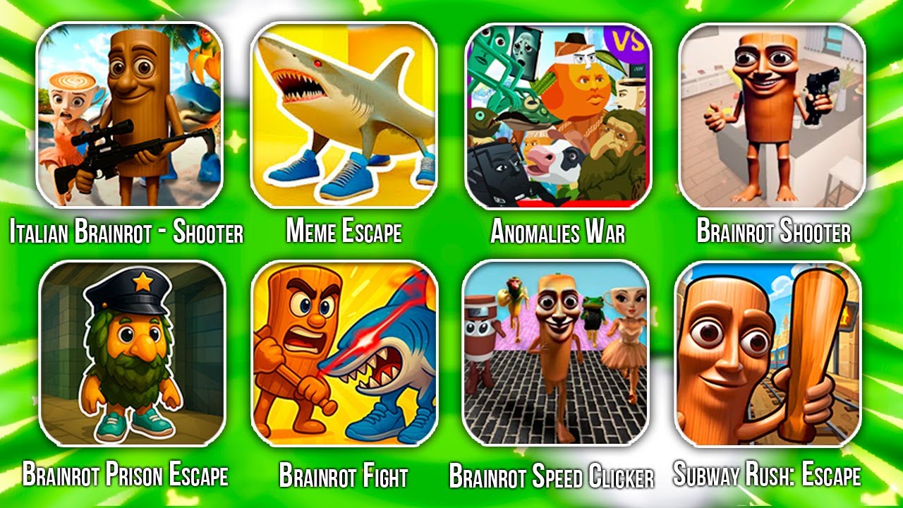 Brainrot Fight, Lin Gang Melon, Italian Brainrot Sniper, Hantu Tung Tung Sahur, Game Ipad, Ios