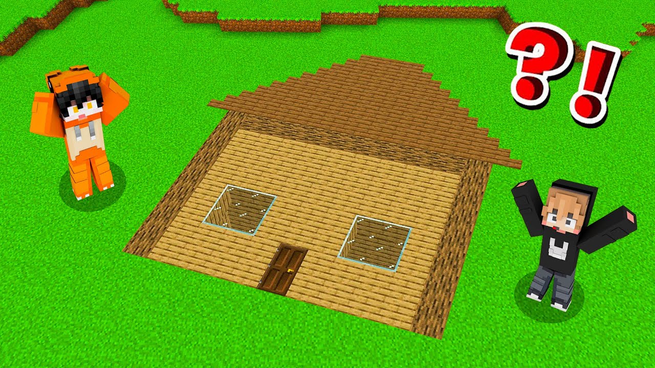 KITA MENEMUKAN RUMAH DATAR YANG SANGAT MISTERIUS DI MINECRAFT!!
