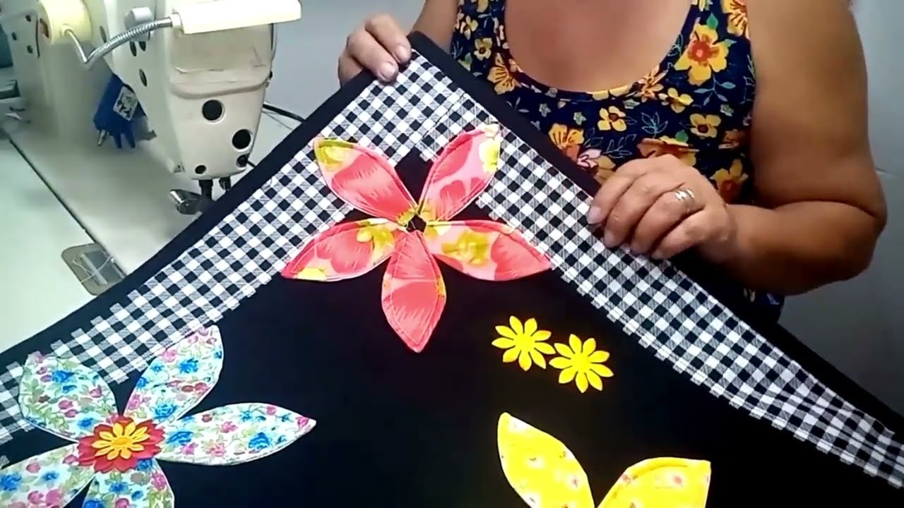 Tapete de Retalhos/usei malhas/Facil de Fazer /com passo a passo