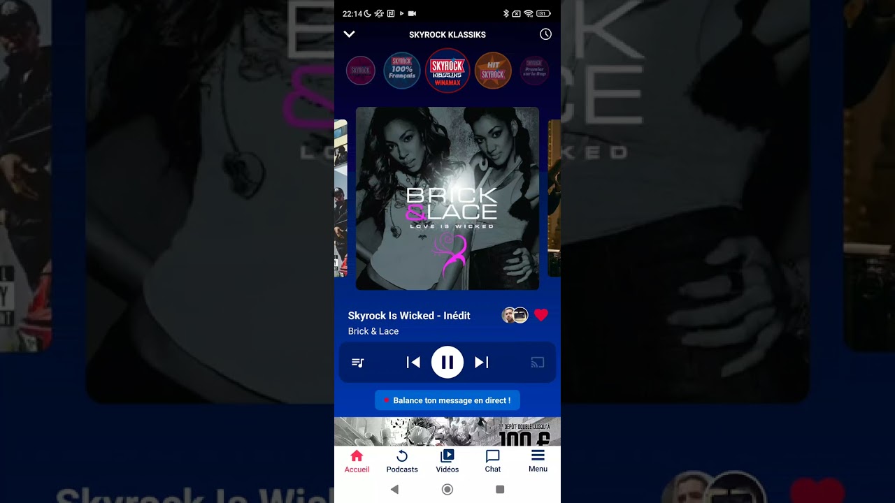 Brick & Lace - Love Is Wicked (version skyrock)