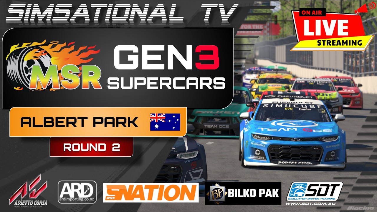 MISFITS SIM RACING - GEN 3 SUPERCARS - R2 - ALBERT PARK