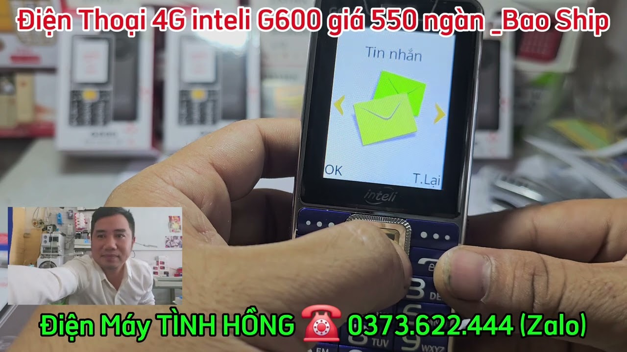 Điện thoại 4G inteli G600 có lịch âm dương , màn hình lớn, giá 550 ngàn bao Ship _ Bảo hành 1 năm