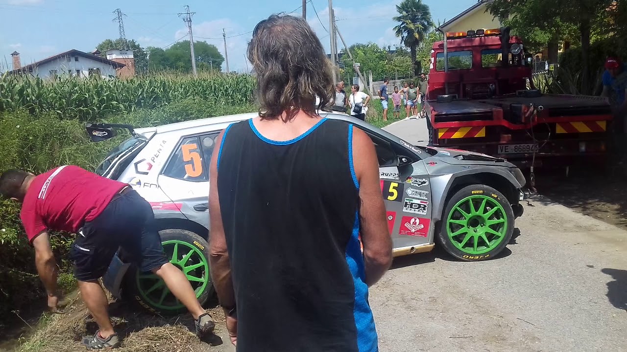 Rally città di Scorzè 2019 recupero Skoda Fabia r5 Dal Ponte-Tessaro