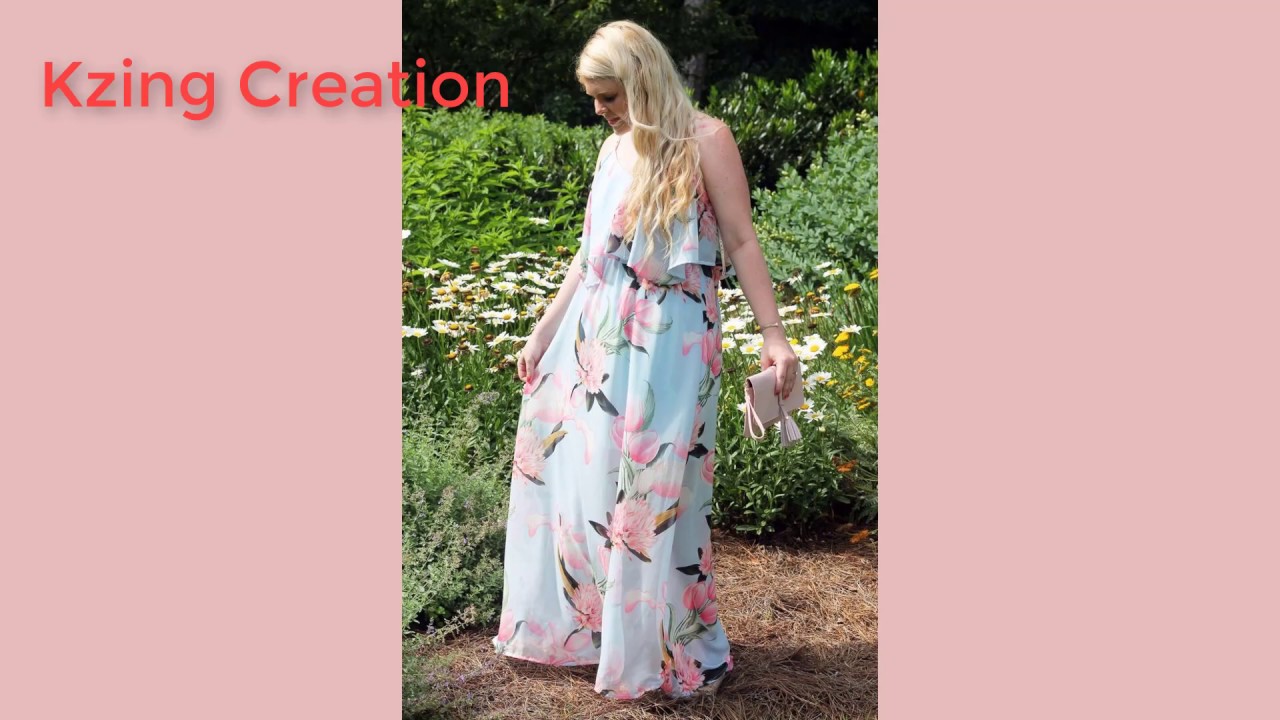 Floral Print Summer Maxi Collection 2020// Latest Long Dress Floral Dress Collection