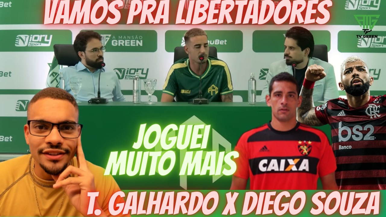 💣FEIRA FC RUMO À LIBERTADORES ? THIAGO GALHARDO X DIEGO SOUZA X GABIGOL