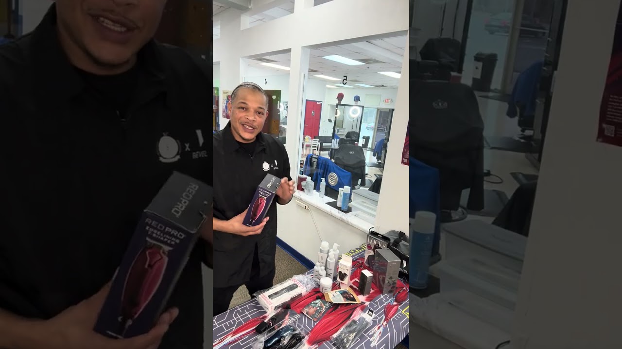 Opening up the barber kit