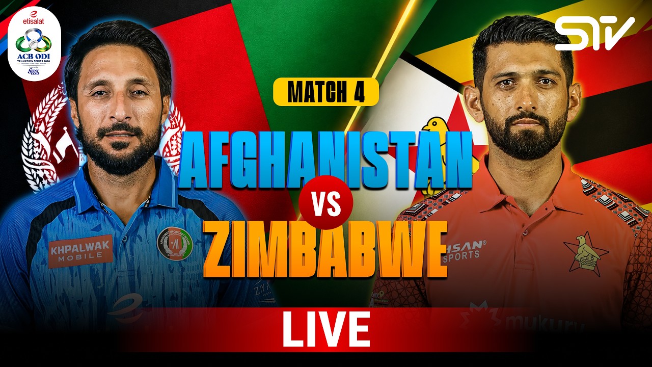 Live | Afghanistan vs Zimbabwe | Match 4 | Final Match | Afghanistan ODI Tri-Series 2026 | M9R1K