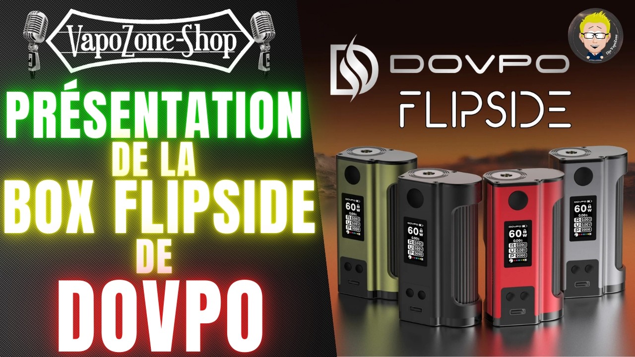 🎉 Pr&eacute;sentation EXCLUSIVE de la Box Flipside Solo 100W Squonk &ndash; Dovpo 🎉