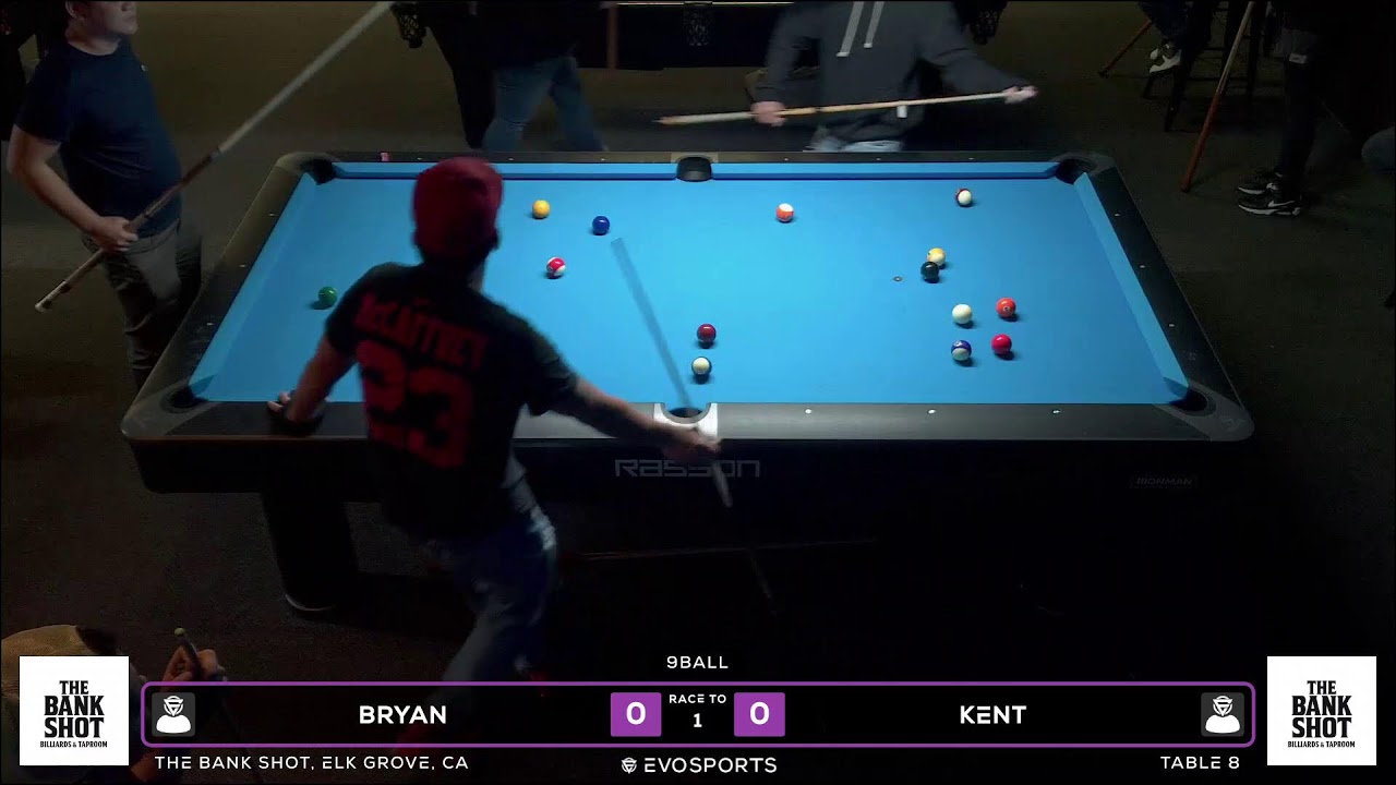 BRYAN vs KENT - THE BANK SHOT - TABLE 8 | EvoSports