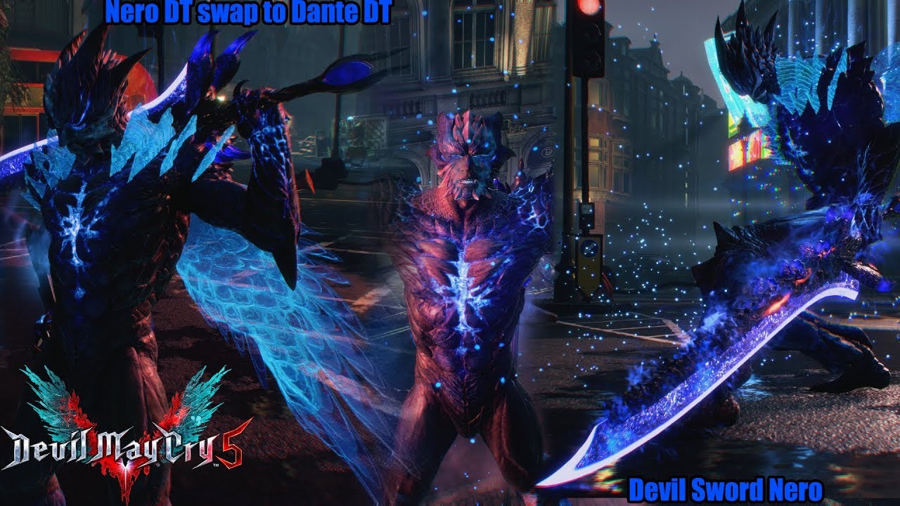Devil May Cry 5 - Devil Sword Nero&Nero Devil Trigger swap to Dante [MOD]
