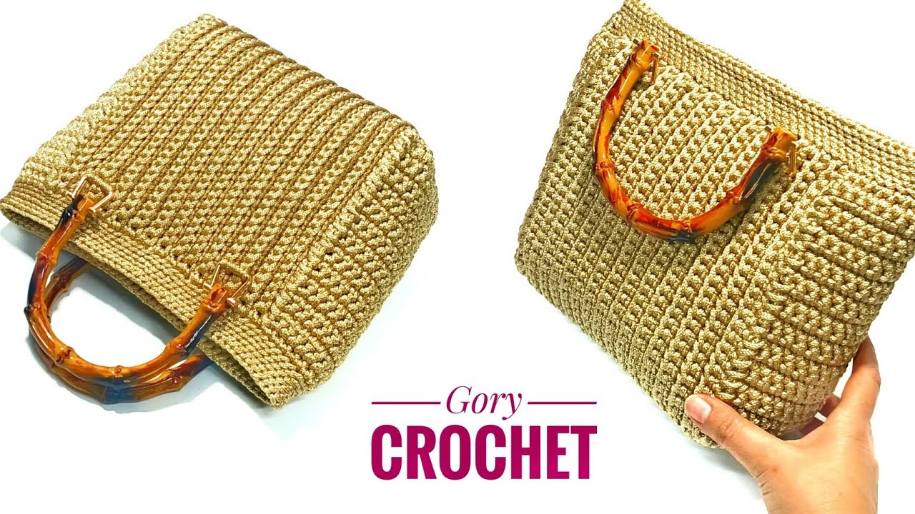 شنطه كروشيه موديل سهل وبسيط للمبتدئين bag crochet tas rajutan Bolsa de ganchillo Сумка крючком