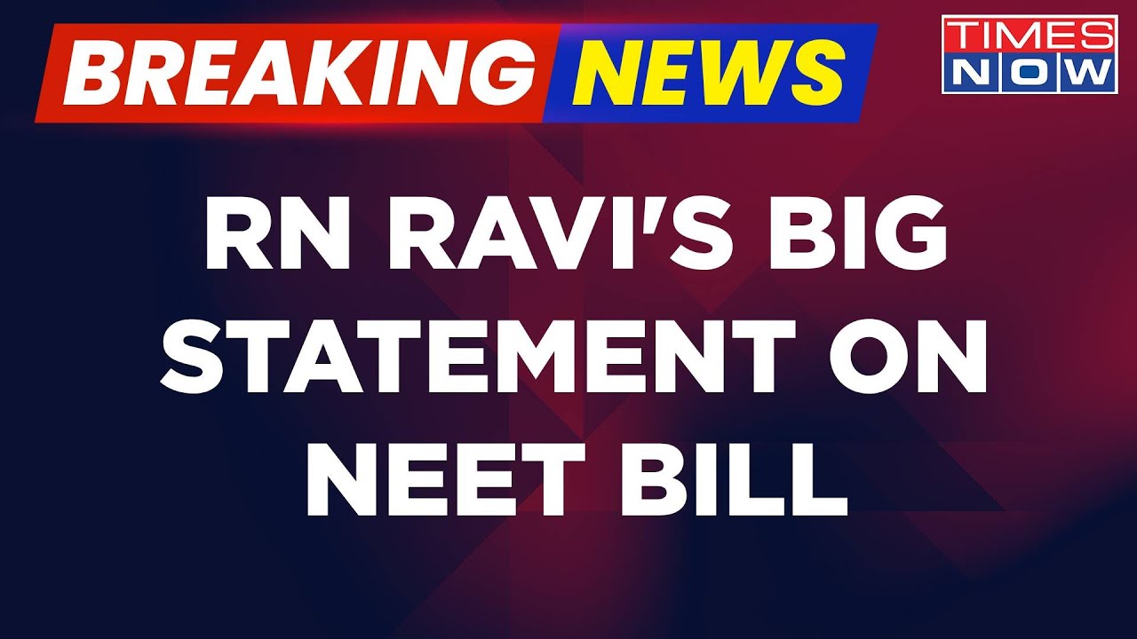 Breaking News | Tamil Nadu Governor Sparks Fresh Row, RN Ravi Says 'Won't Clear NEET Bill'