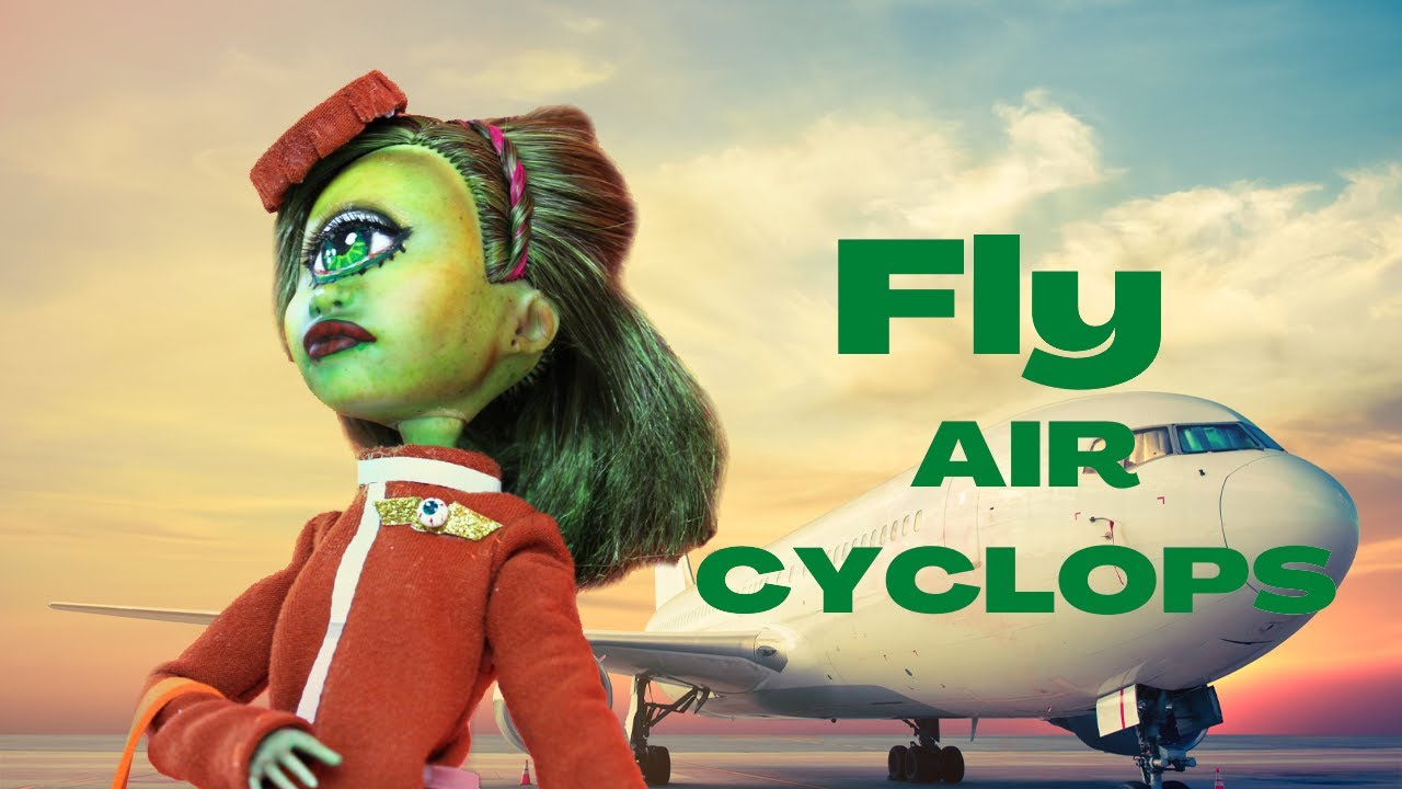 Making My CYCLOPS FLIGHT ATTENDANT DOLL / Monster High Doll Repaint by Middle Rabbit #dolls #art