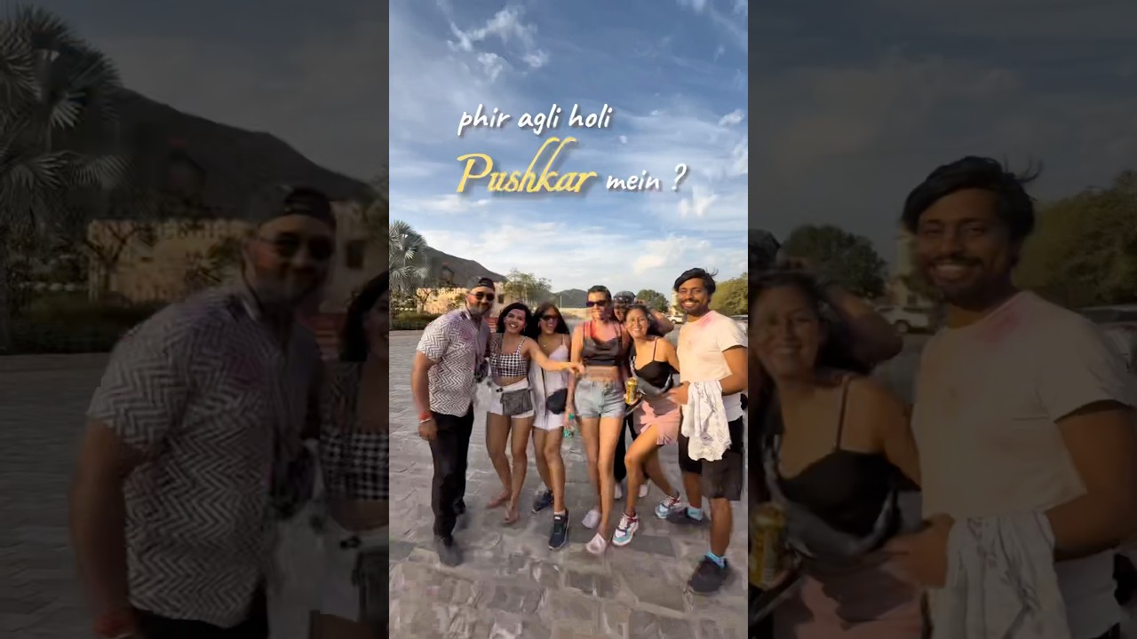 Holi in Pushkar❤️ #holi #pushkar #rajasthan #holiindia  #holisong