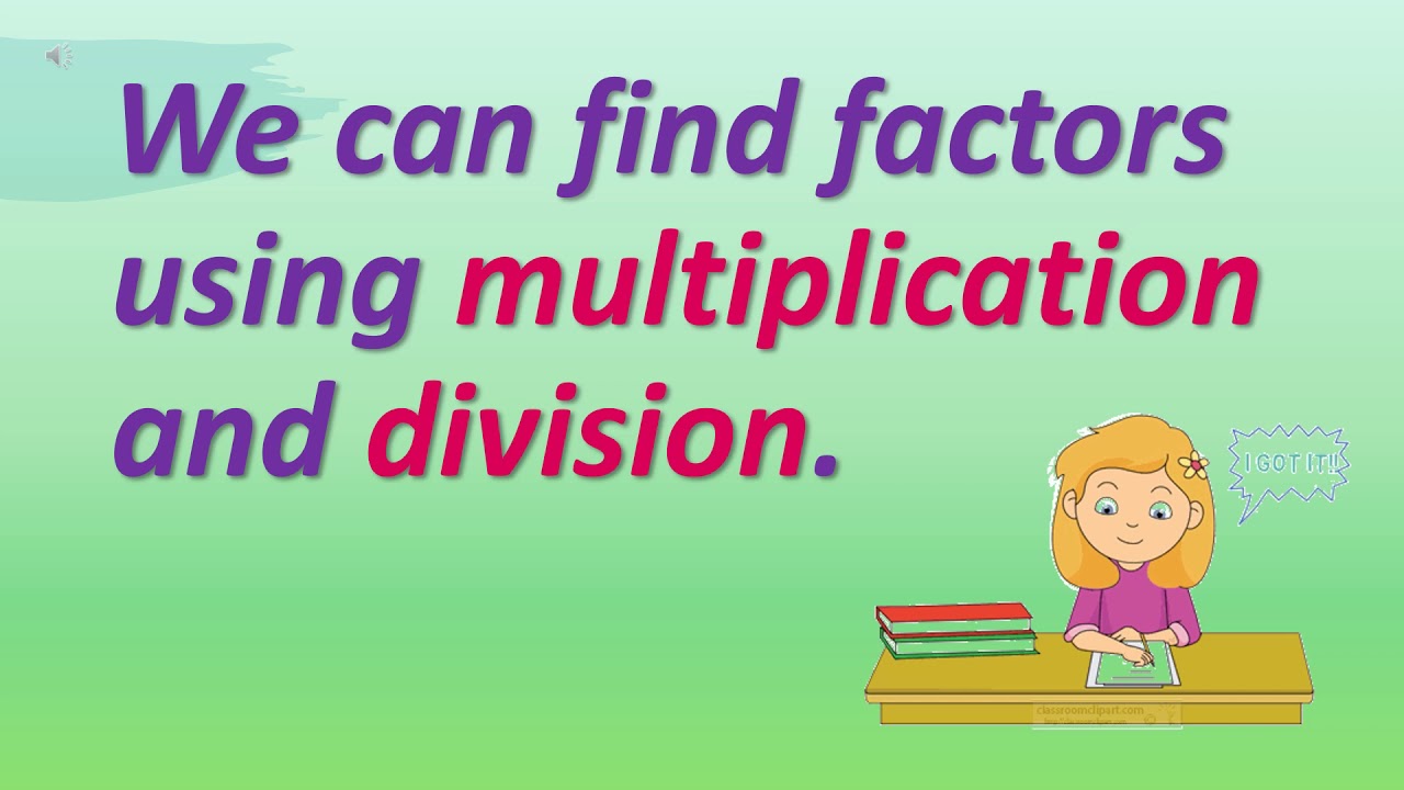 CLASS 4 । FACTORS AND MULTIPLES । WHAT ARE FACTORS । FIND THE FACTORS #factors #maths #multiple