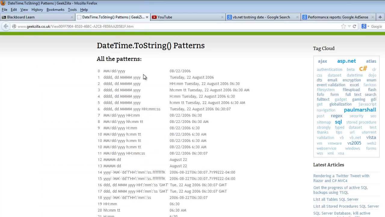 ToString function formatting explained - VB.Net Tutorial