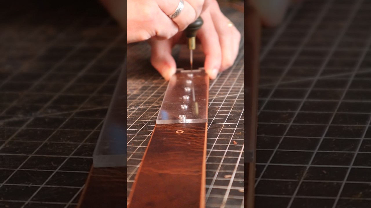 Making a leather belt!