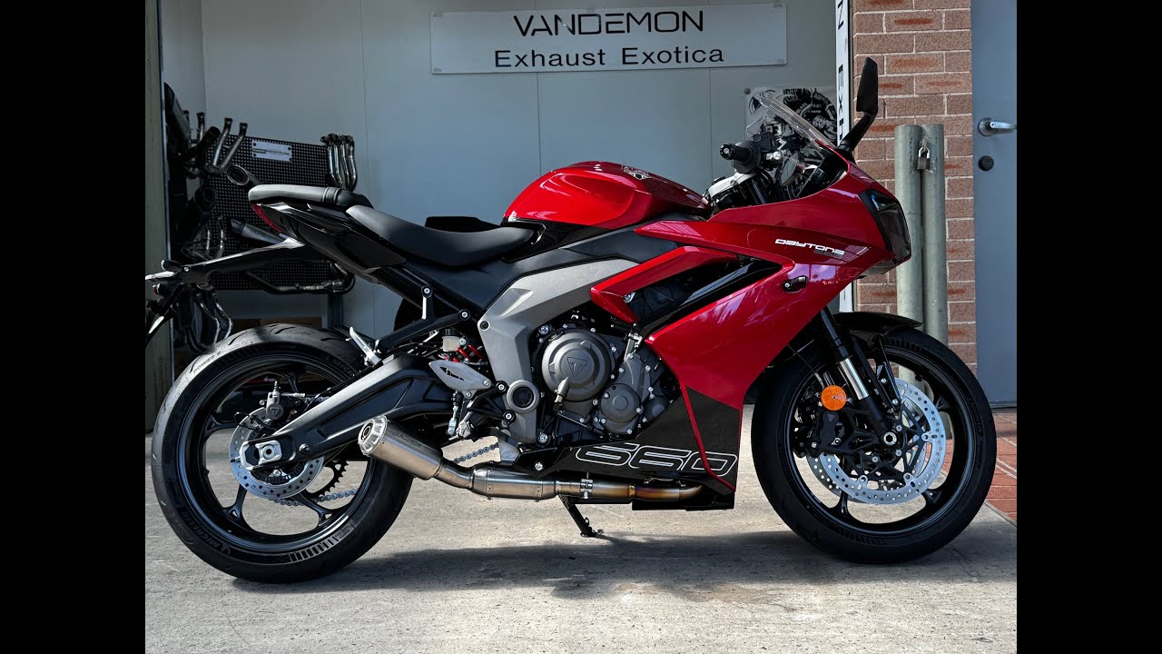 SOUND ON! Triumph Trident & Daytona 660 VANDEMON Titanium Exhaust