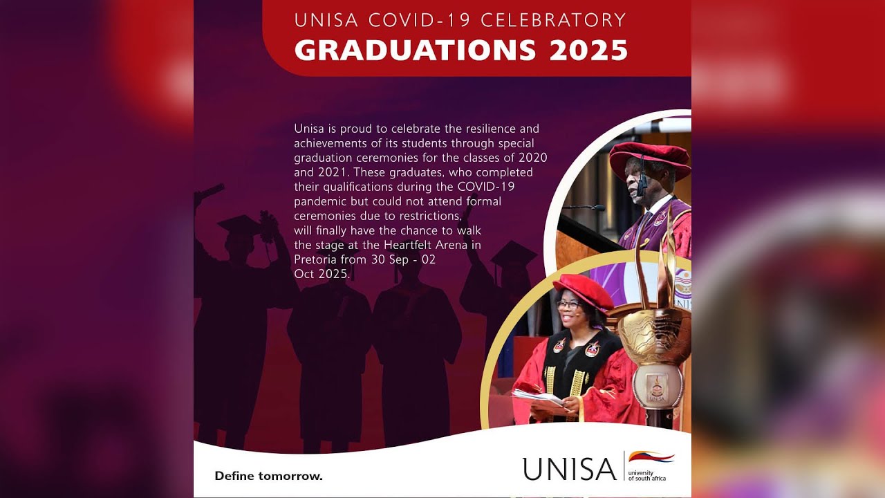 UNIVERSITY OF SOUTH AFRICA COVID 19 CELEBRATORY GRADUATION