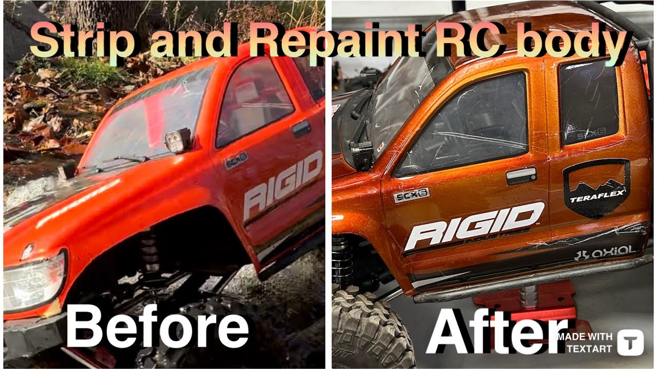 How to strip and repaint an RC body. SCX6 Honcho