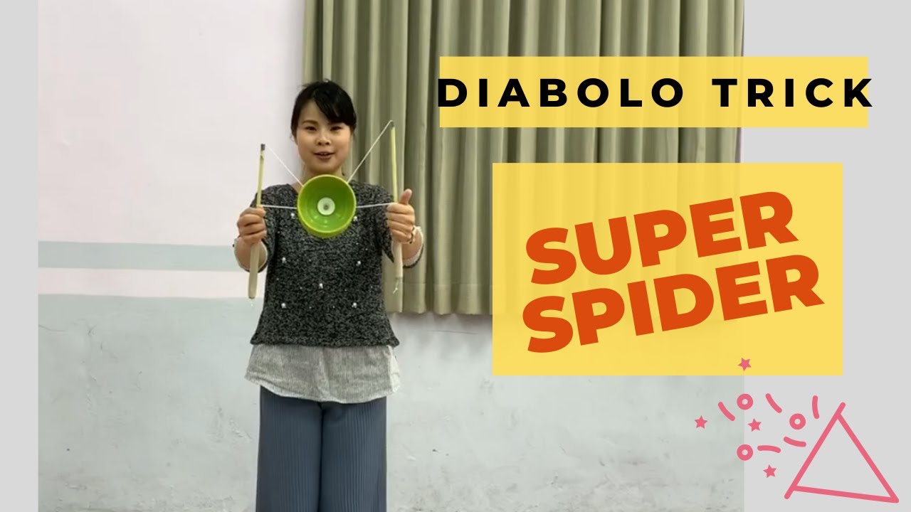 Diabolo trick SuperSpider for beginners and is your diabolo triple, single or 5 bearings?