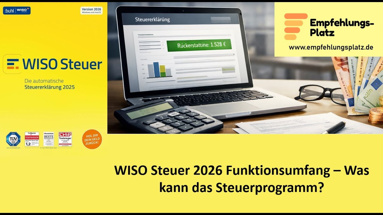 WISO Steuer 2026 Funktionsumfang &ndash; Was kann das beliebte Steuerprogramm?