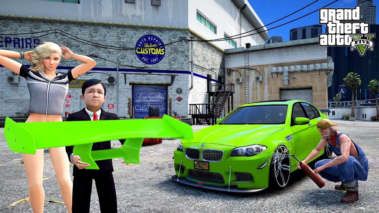 SÜLEYMAN ARABASINA EFSANE MODİFİYE YAPTIRIYOR!(KIZIN NUMARASINI ALDIK) - GTA 5 ATEŞ'İN HAYATI