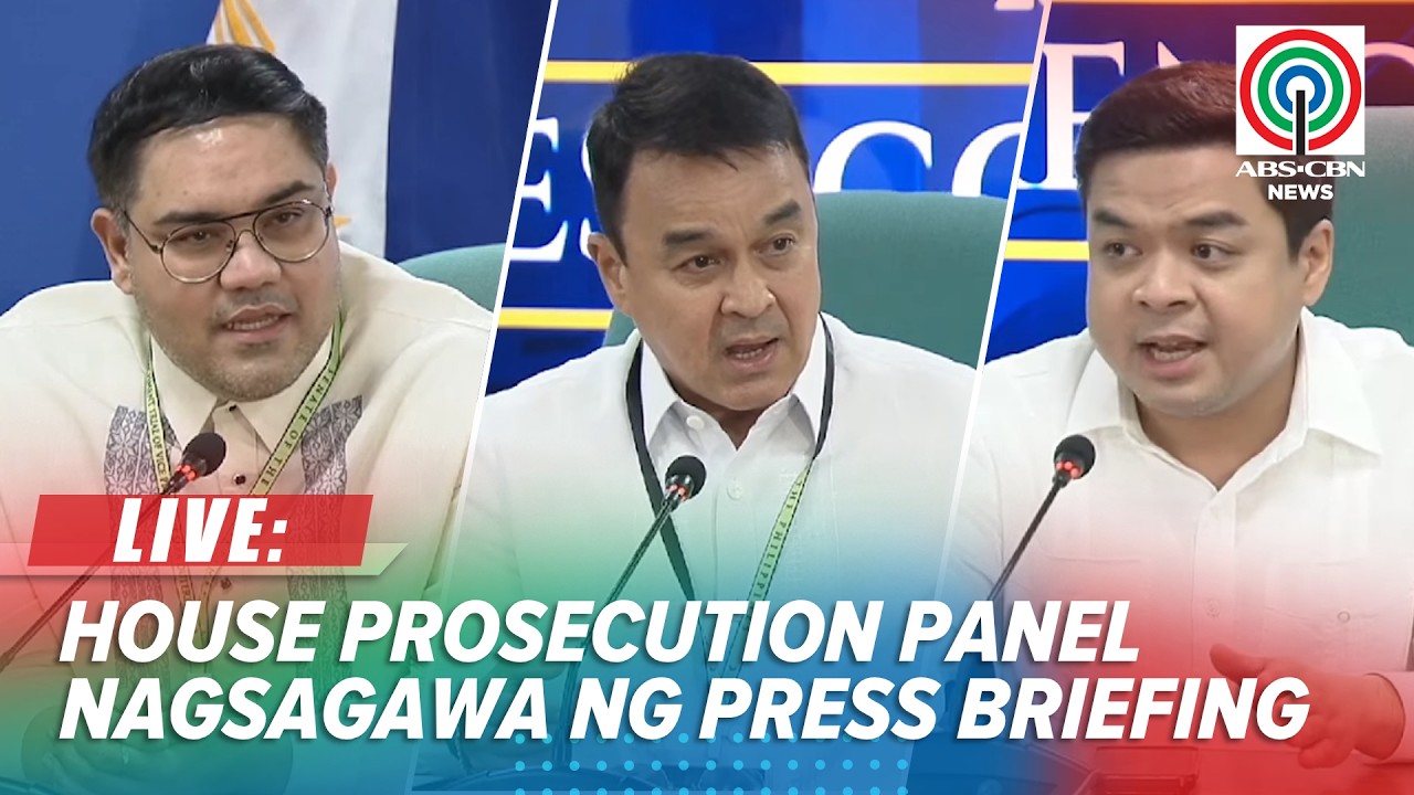 LIVE: House Prosecution Panel holds press briefing on VP Sara Duterte's Impeachment Trial | Sept 2
