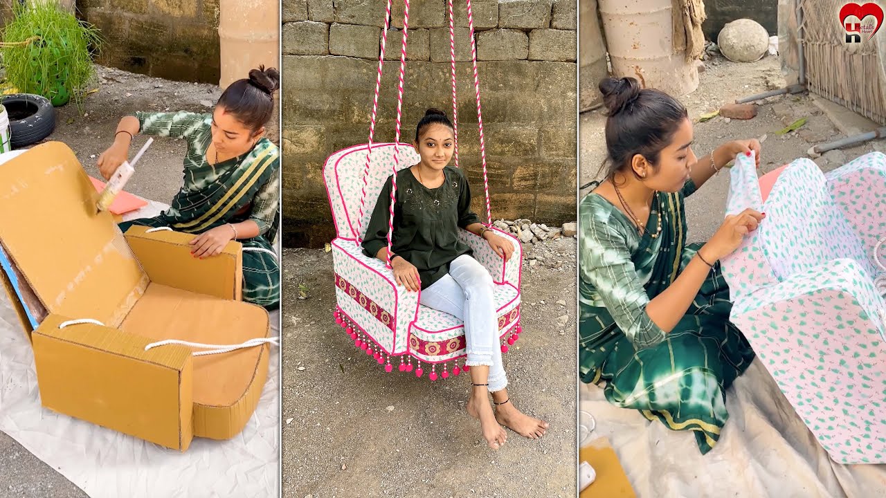 Old Plastic Chair Ideas - Swing Making #diy #chair #swing