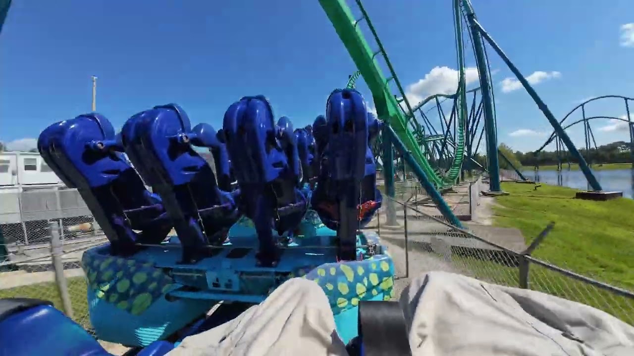 SeaWorld Orlando Kraken back row POV 2024