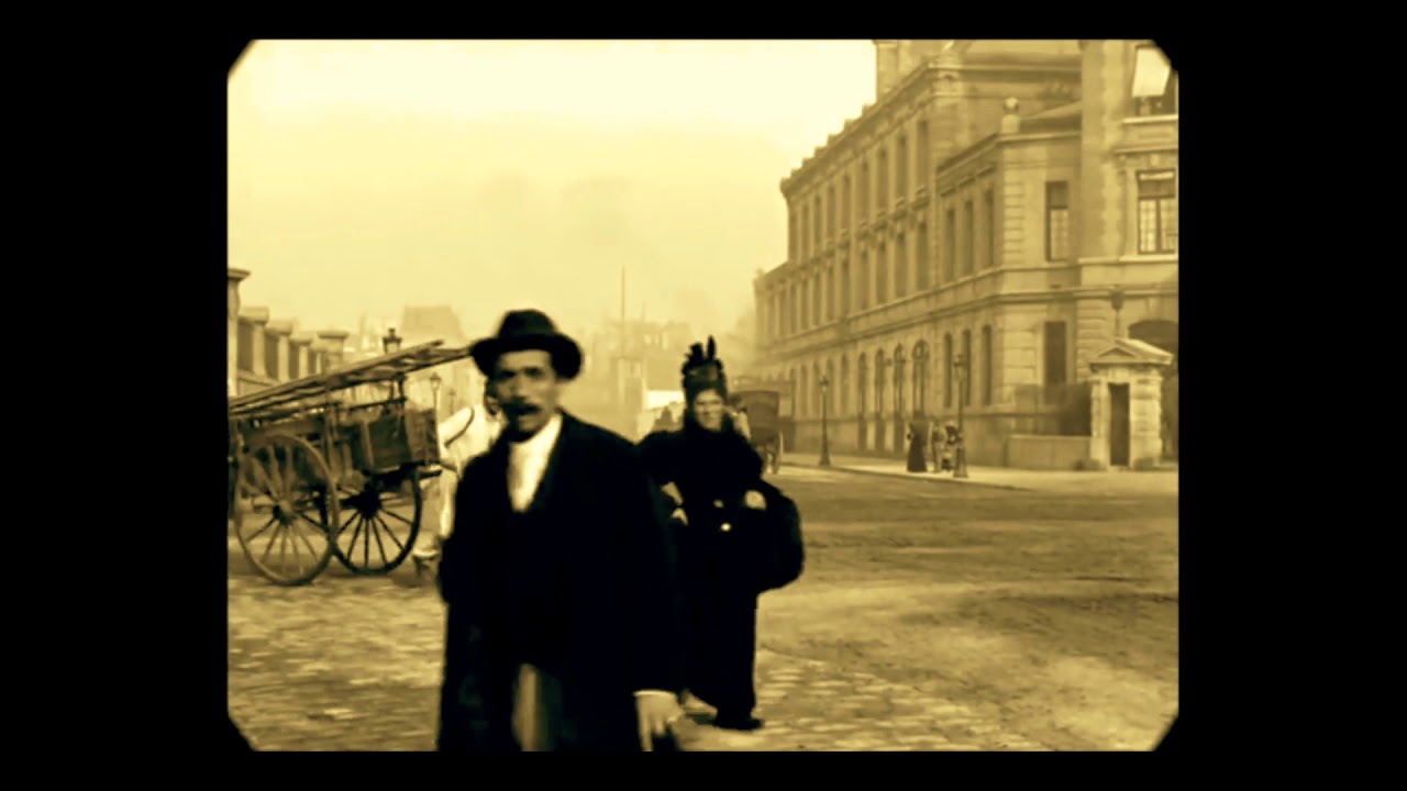 An 1897 Tour of Paris France | Notre Dame, Eiffel Tower, Tuileries Garden (sound added)