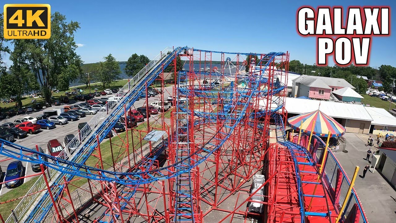 Galaxi POV (Front Row, 4K 60FPS), Sylvan Beach Amusement Park S.D.C. Galaxi Coaster | Non-Copyright
