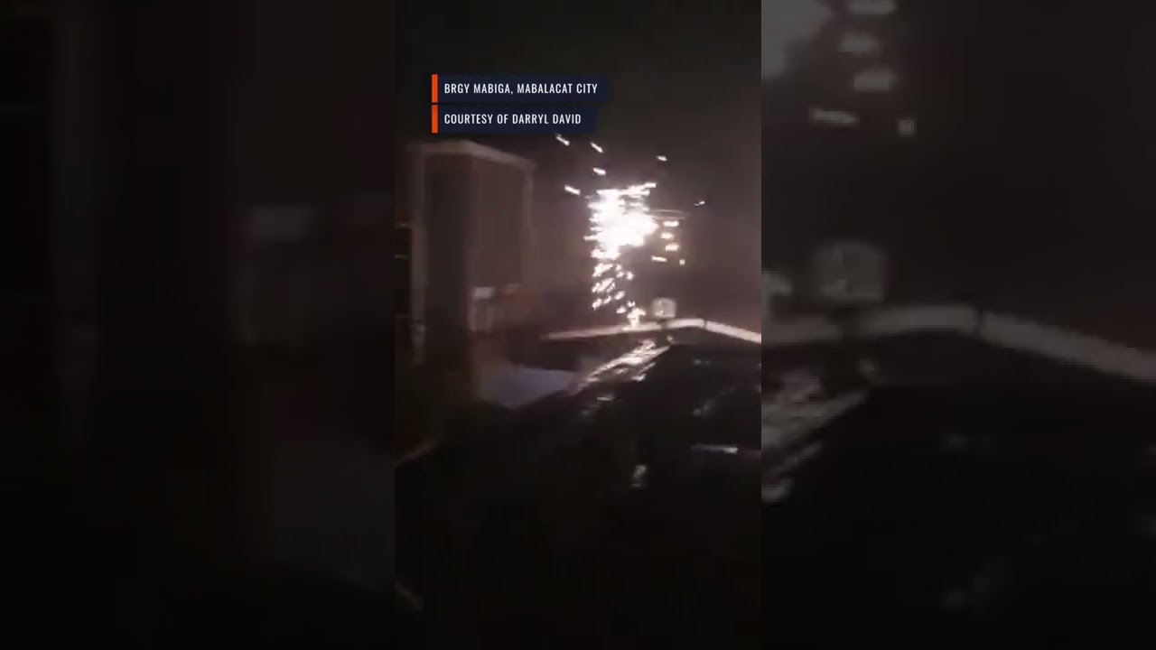 Sparking electric wires in Mabalacat, Pampanga | #KardingPH