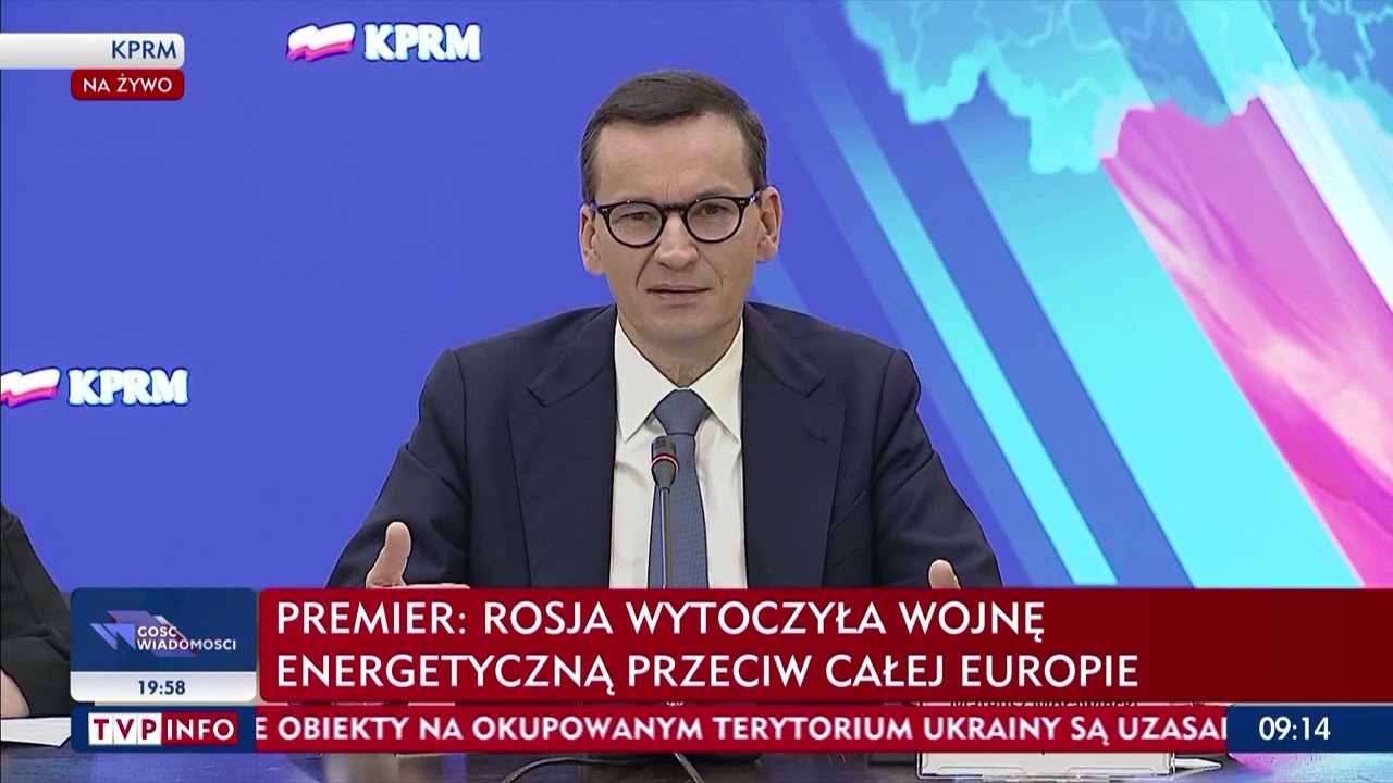 Premier: Rosja wprowadziła Europę w stan kryzysu energetycznego, kt&oacute;ry wykorzystuje jak broń