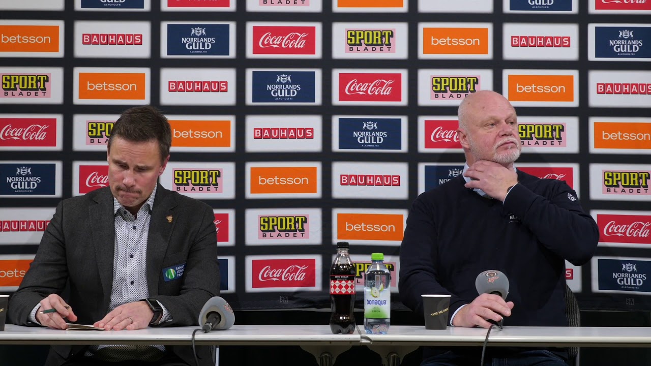 Presskonferensen efter Frölunda – Leksand