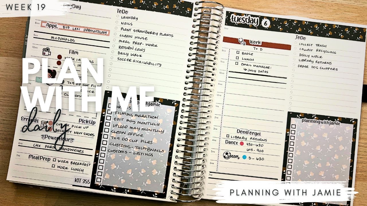 DAILY PLAN WITH ME | ERIN CONDREN DAILY DUO | DAILY DUO PLAN WITH ME | PLAN WITH ME