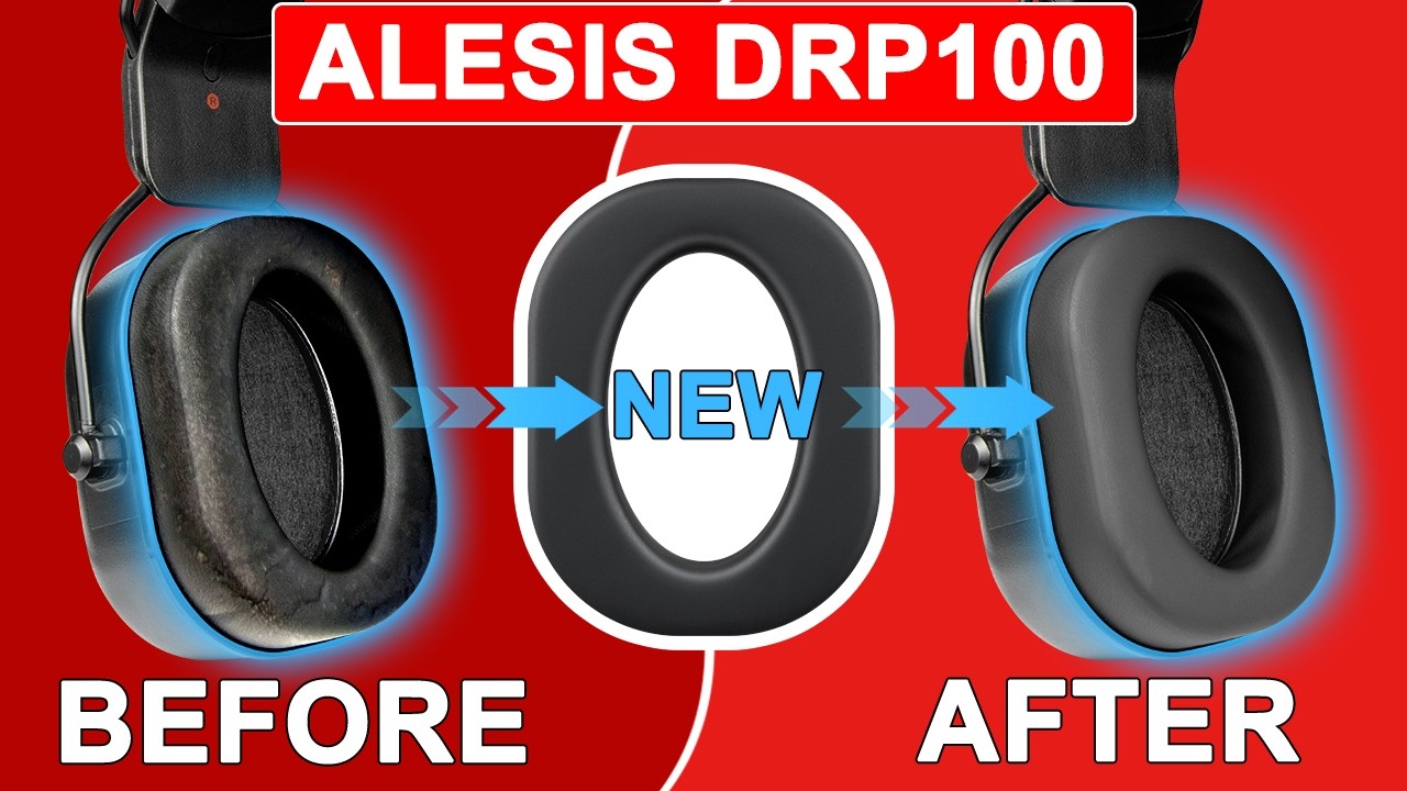 SOULWIT® | How to Replace Alesis DRP100 Earpads | Repair Earpad Parts Kit