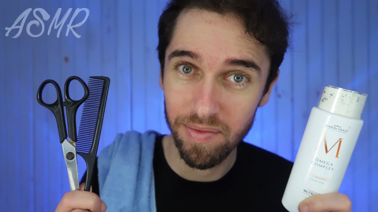 ASMR CORTANDO E LAVANDO SEU CABELO | Muito relaxamento e cuidado