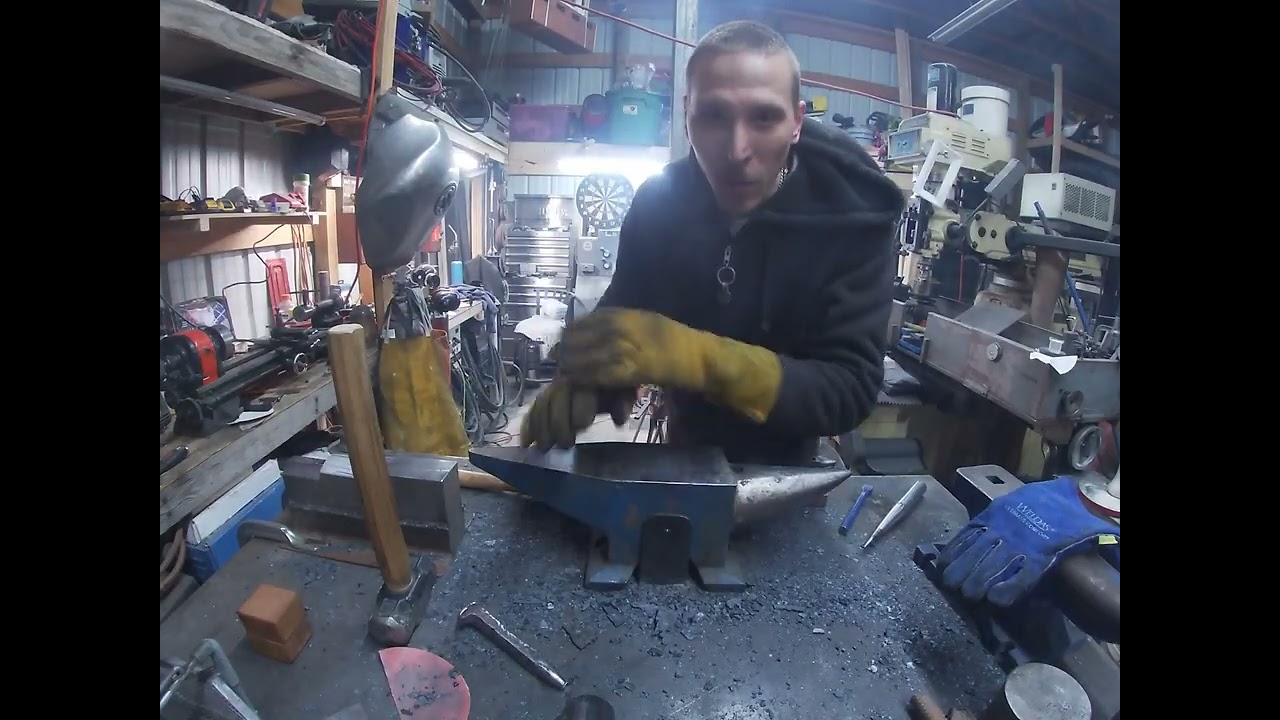 Half inch antique ratchet transformed into karambit knife part 5 of 13