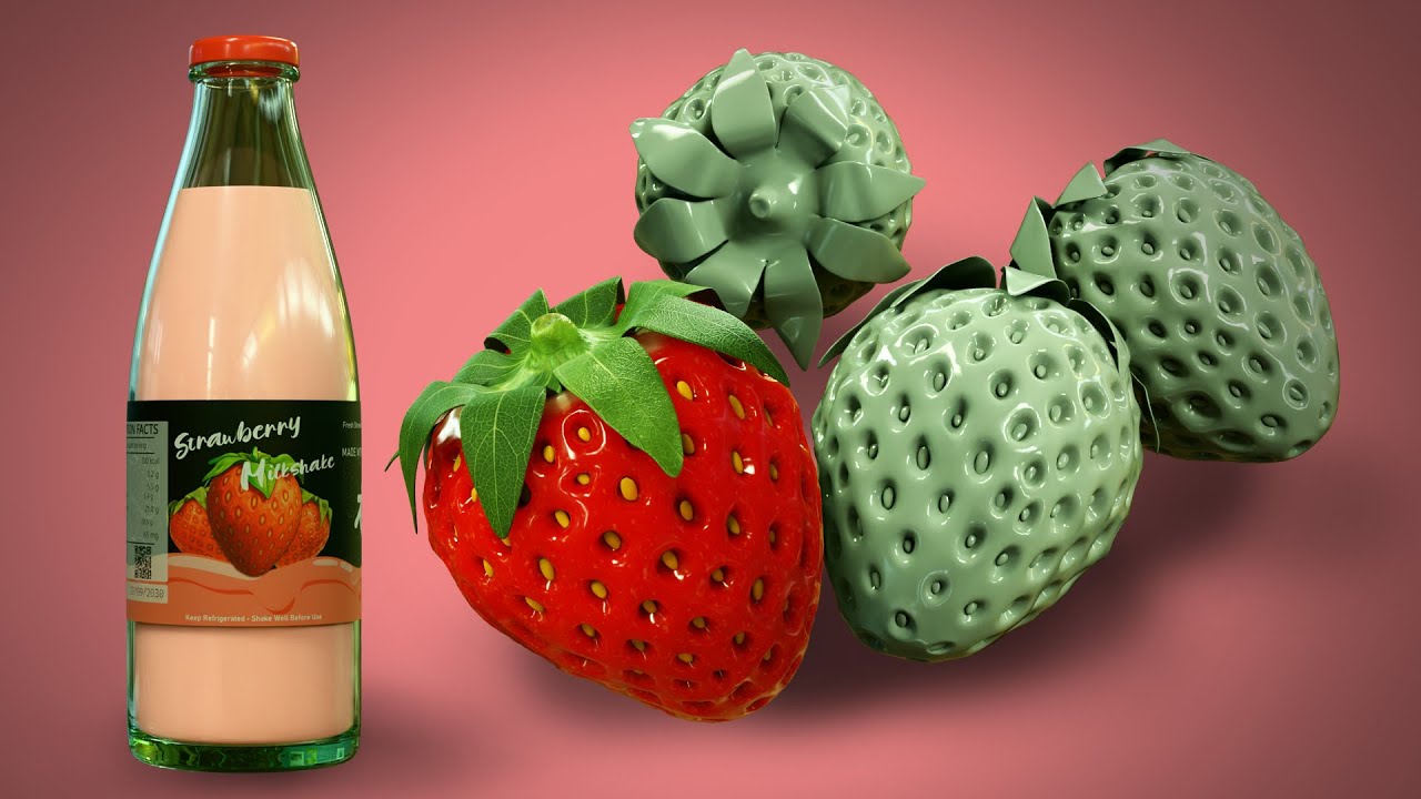 Blender Strawberry Animation Tutorial Part 1: 3D Modeling the Strawberry Fruit