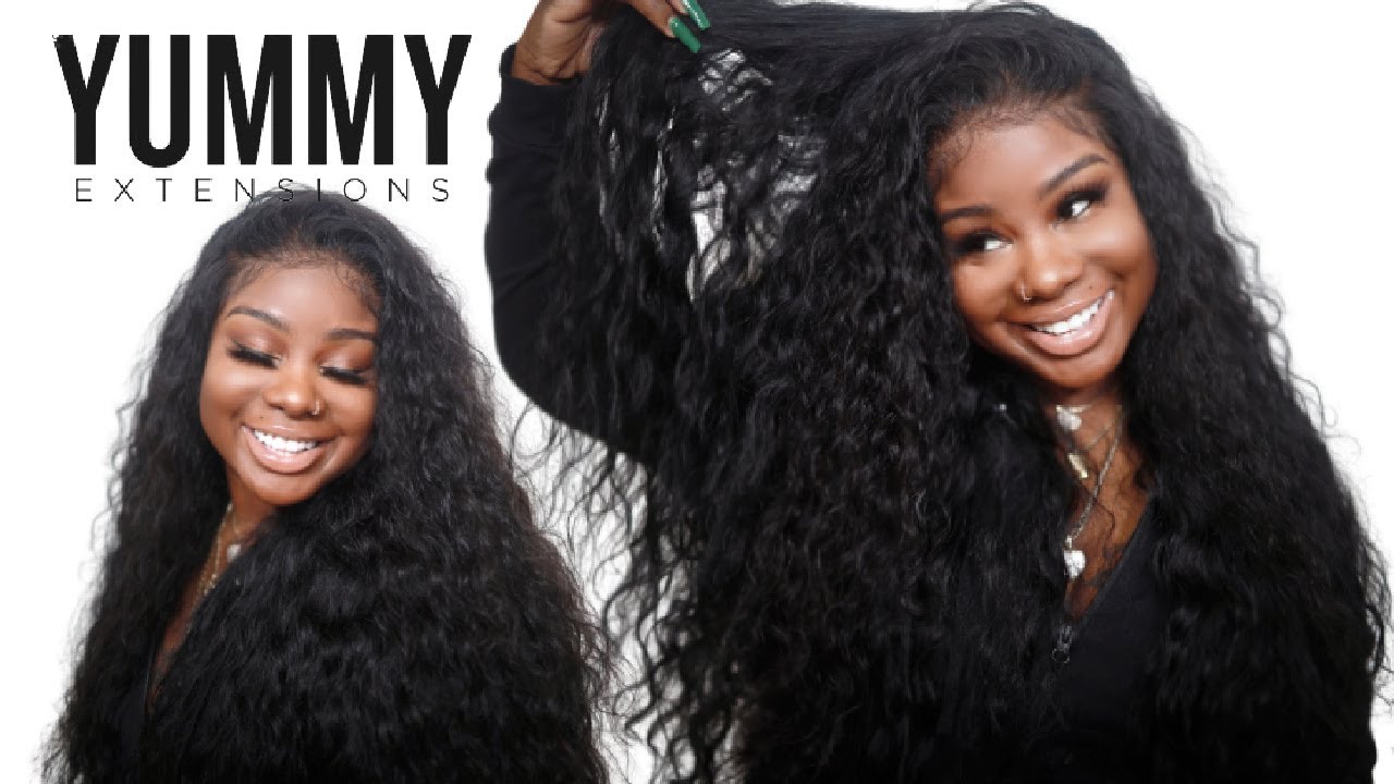 ♡ YUMMY Hair Extensions RAW Sea Wavy Opulence | Flip over Install & Review !!