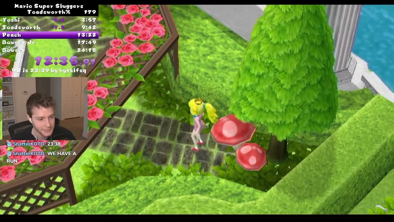 Mario Super Sluggers Toadsworth% Speedrun 24:01